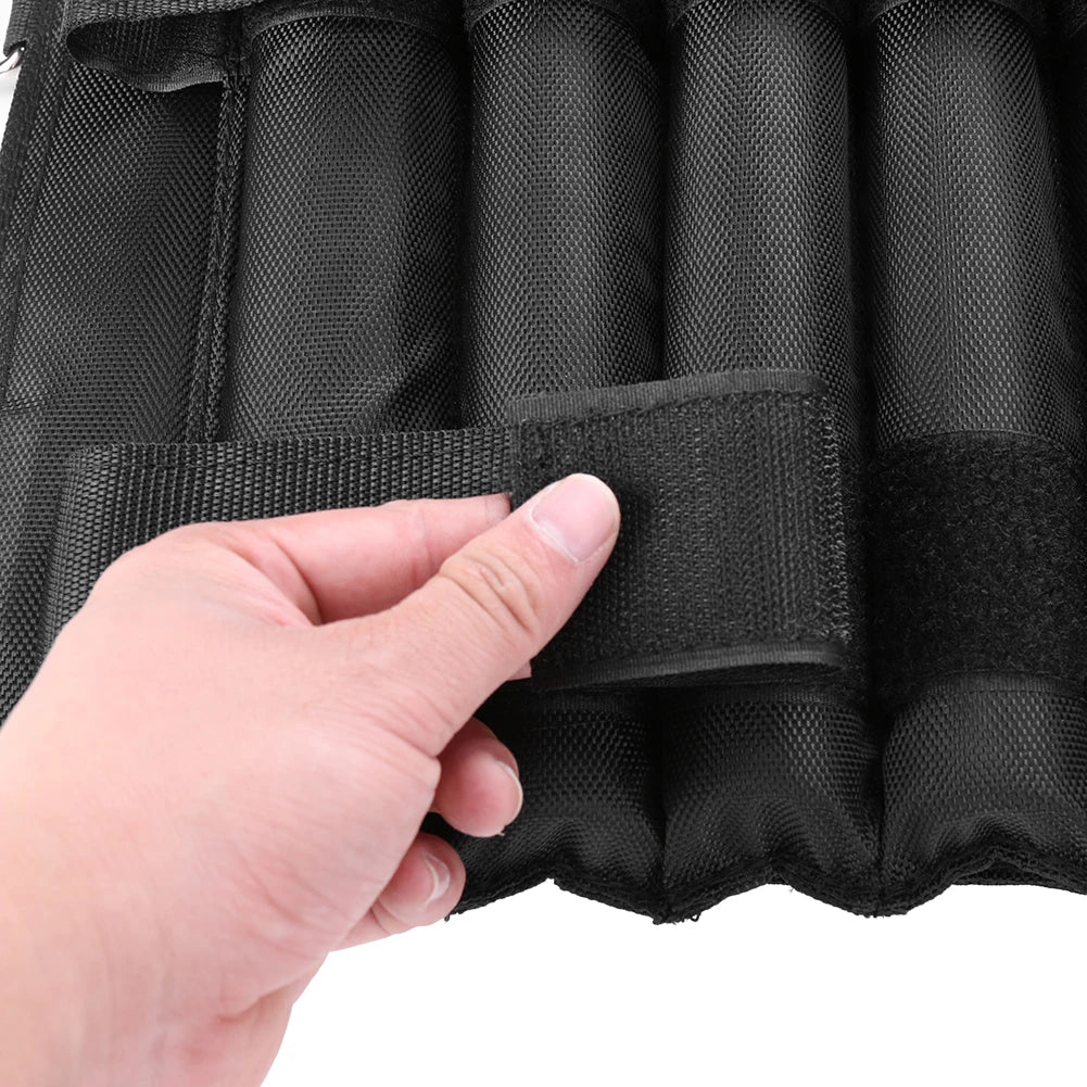 3-50KG Durable Weighted Vest Adjustable Weight Training Exercise Waistcoat Jacket Sand Clothing Boxing Fitness Equipment \
weights not included