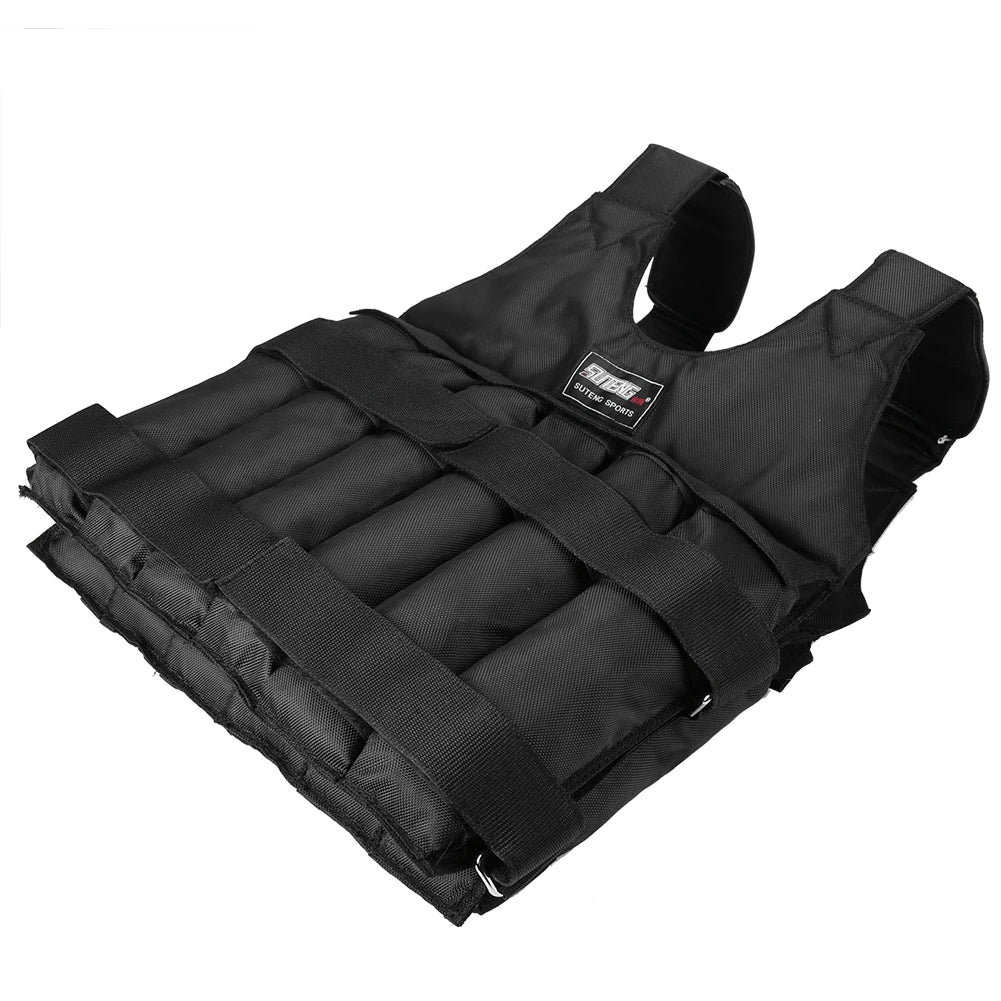 3-50KG Durable Weighted Vest Adjustable Weight Training Exercise Waistcoat Jacket Sand Clothing Boxing Fitness Equipment \
weights not included