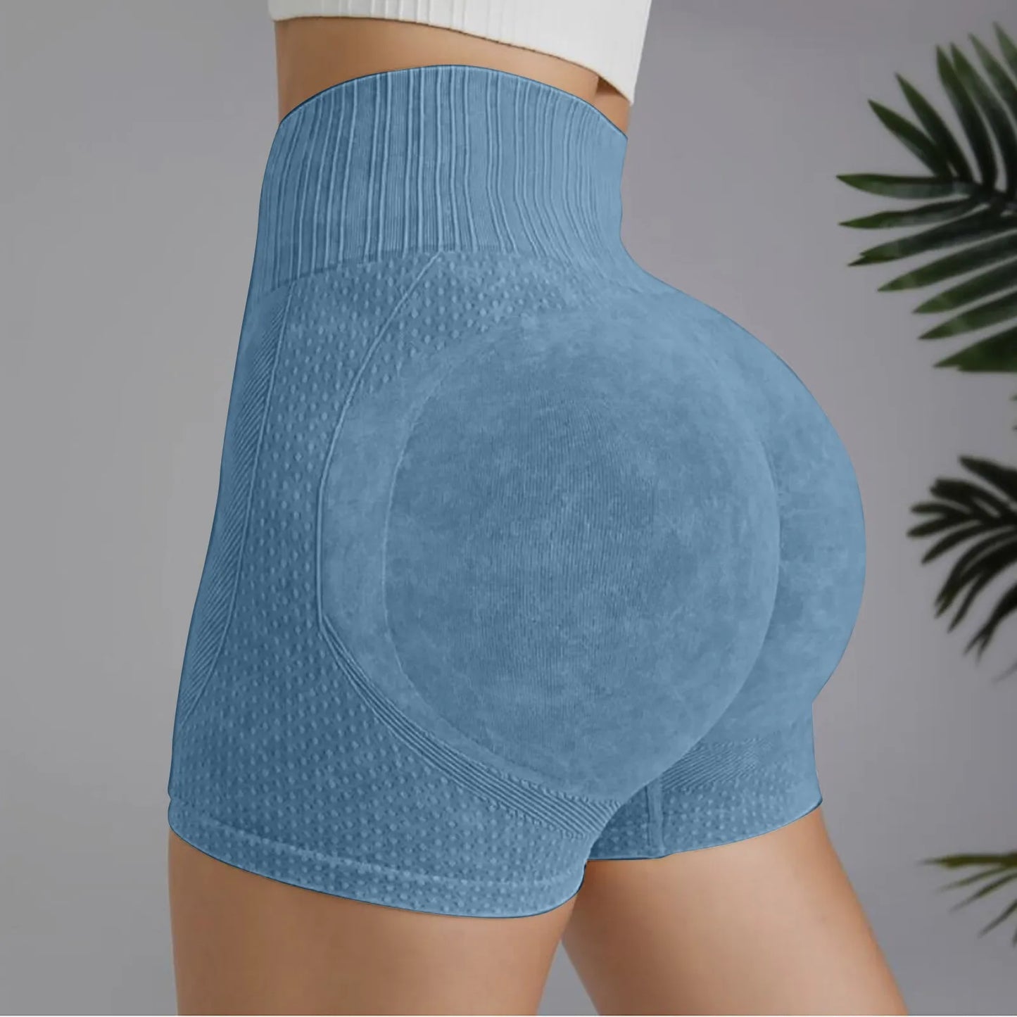Gym Shorts Woman High Support Fitness Sports Biker Short Workout Scrunch Butt Yoga Seamless Leggings Running Skipping