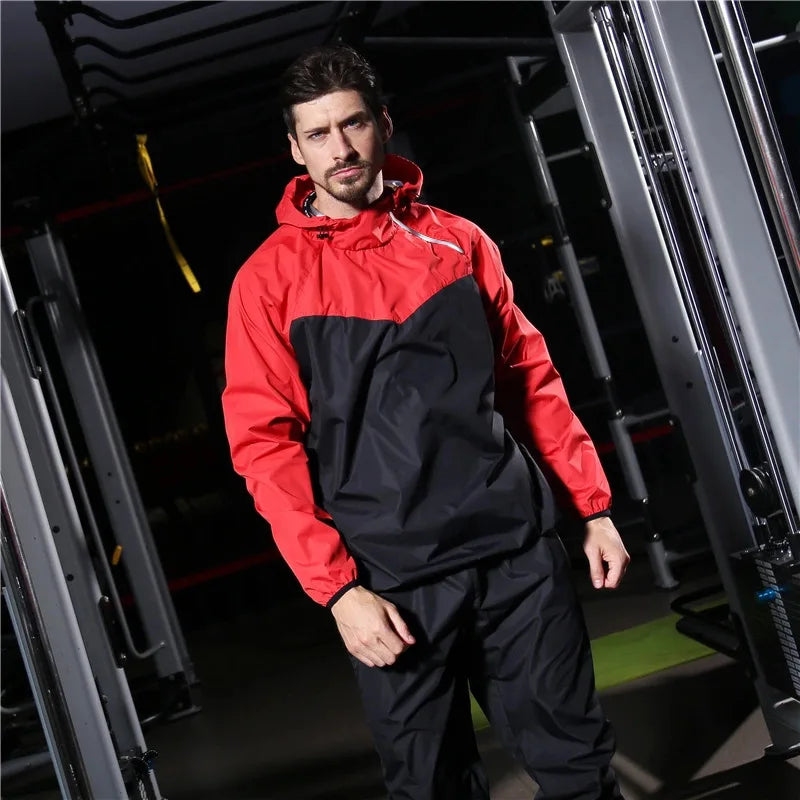 couple sports suit fitness running sweating men and women spring and autumn weight loss training fashion two-piece set