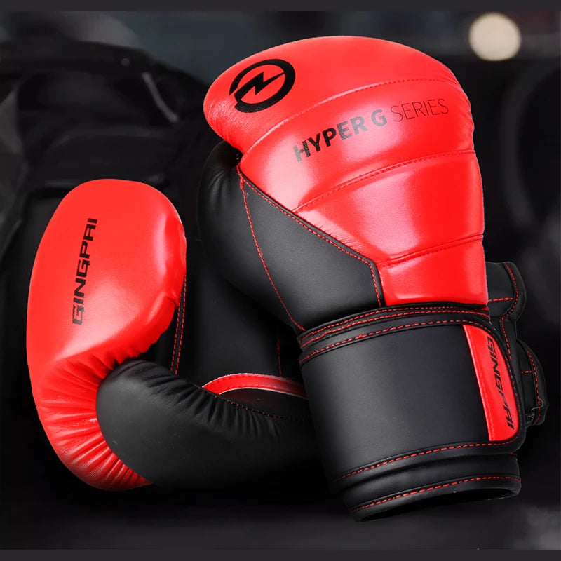 High Quality PU Leather Wear-Resistant And Breathable Boxing Gloves For Sanda Training, Thickened Protective Combat Gloves