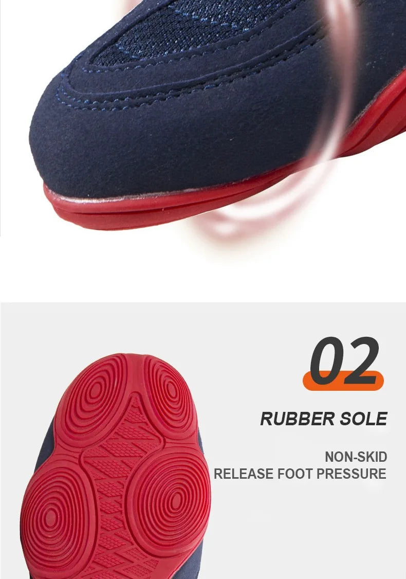 TaoBo Breathable Boxing Shoes for Men Women Professional Wrestling Boots Breathable Comfortable Flighting Boxing Sneakers