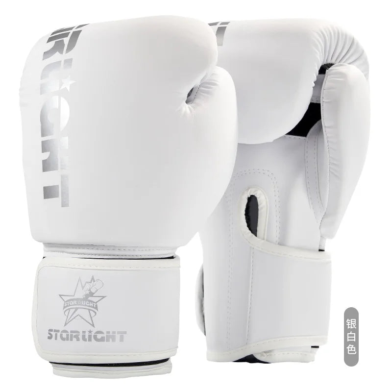 Boxing gloves, professional training sparring, explosion-proof leather, Muay Thai, MMA, Kickboxing, multi-layer sweat absorption