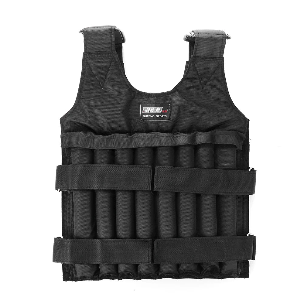 3-50KG Durable Weighted Vest Adjustable Weight Training Exercise Waistcoat Jacket Sand Clothing Boxing Fitness Equipment \
weights not included