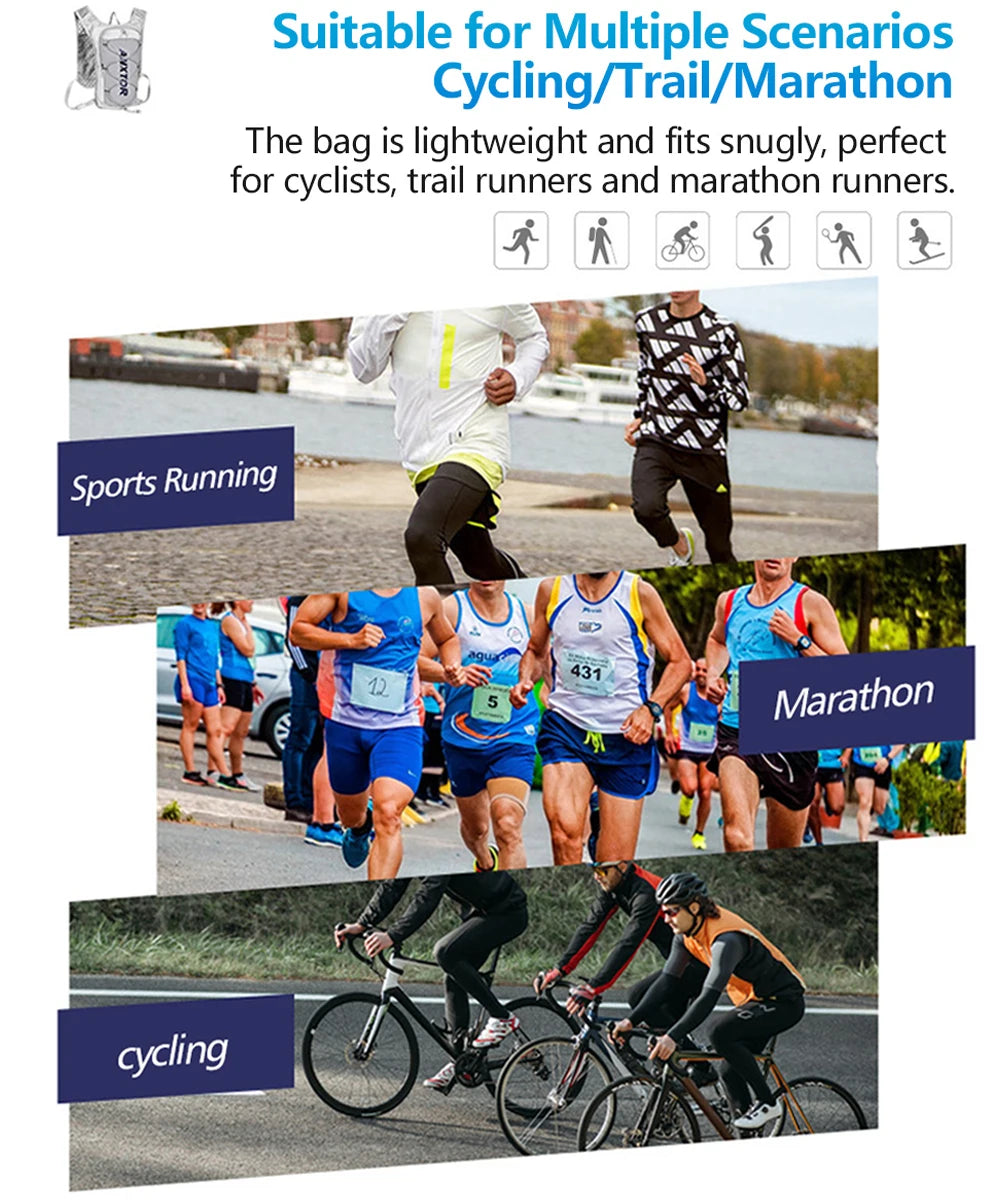 NEW Trail Running-ultra-light 5L Backpack, Running Hydration Vest, Marathon Can be used with 1.5L 500ML water bag.