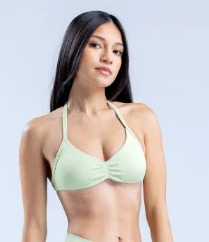 DLOGO With Logo Impact Strappy Bra Top Women High Support Impact Thin Strap Halter Sport Seamless Bras Scrunch Workout Yoga Tank