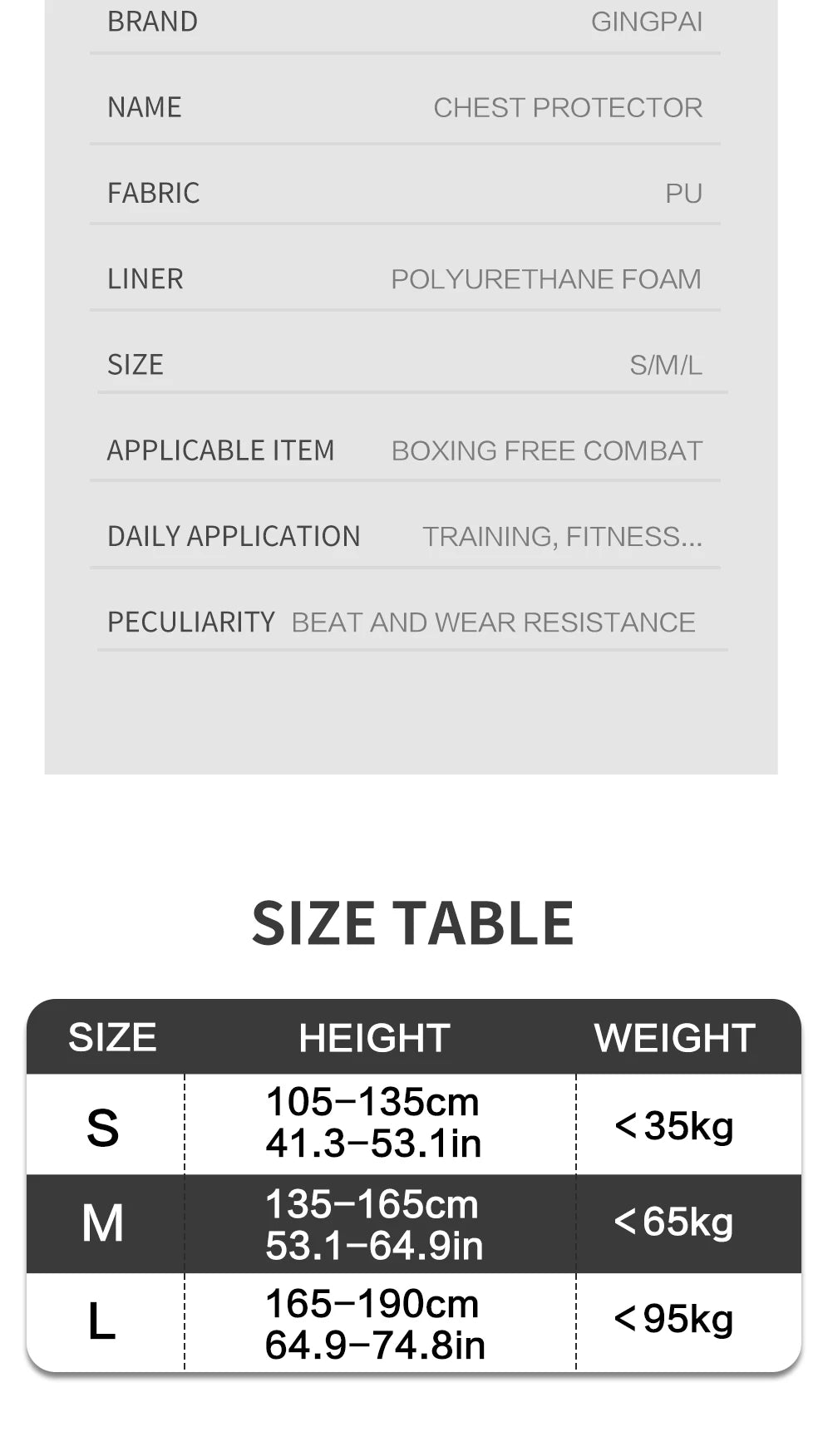 Professional children Sanda chest protector Sanda Muay Thai combat training protective gear youth boxing body protector