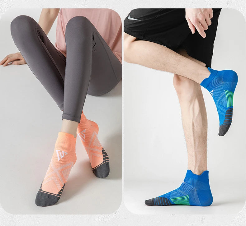 3pairs/Lot Woman Men's Socks Compression Breathable Basketball Sports Cycling Running Towel Socks High Elastic Tube Socks