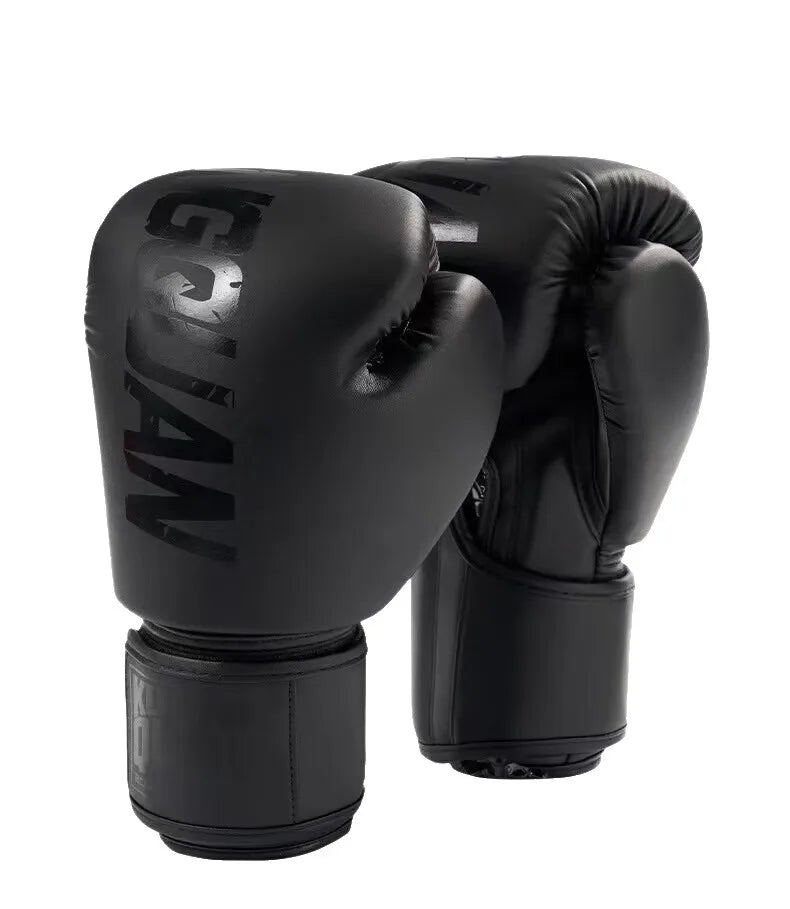 Boxing gloves, professional training sparring, explosion-proof leather, Muay Thai, MMA, Kickboxing, multi-layer sweat absorption