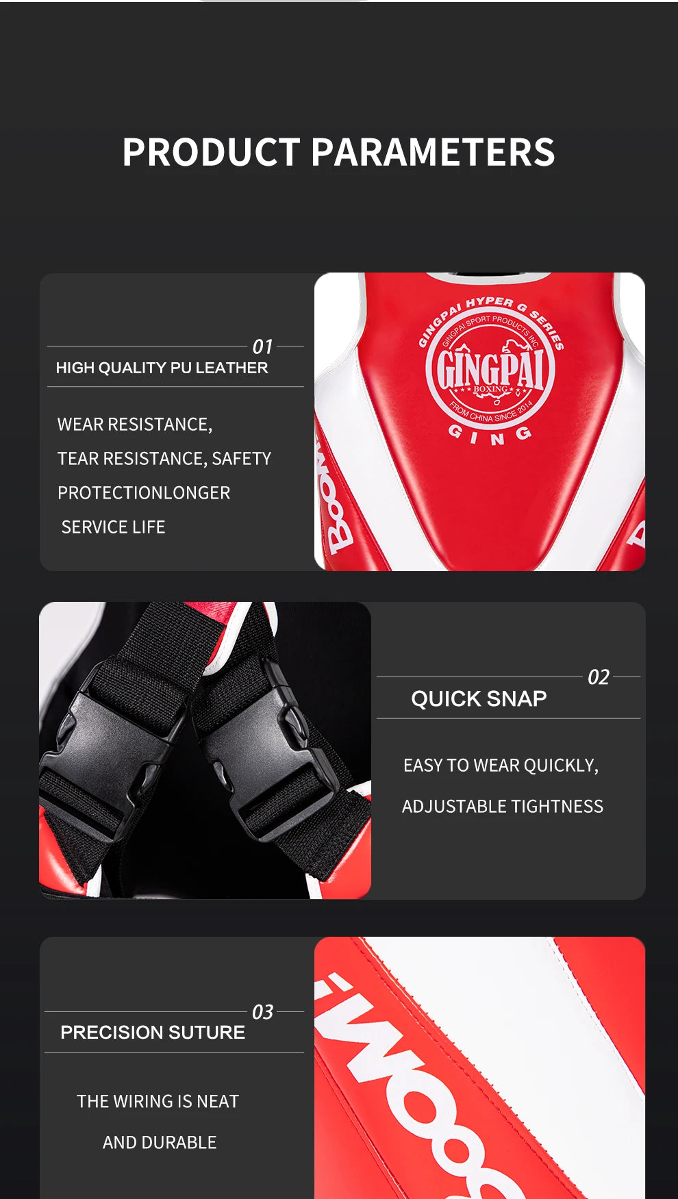 Professional children Sanda chest protector Sanda Muay Thai combat training protective gear youth boxing body protector