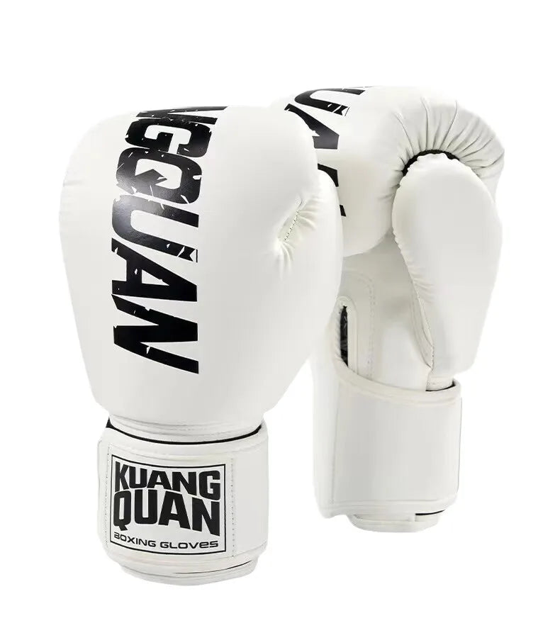 Boxing gloves, professional training sparring, explosion-proof leather, Muay Thai, MMA, Kickboxing, multi-layer sweat absorption