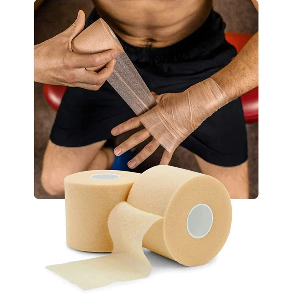 5 Rolls 2.5/3.8/5cm Sport Athletic Waterproof Cotton White Boxing Adhesive Tape Strain Injury Support Sport Binding Bandage