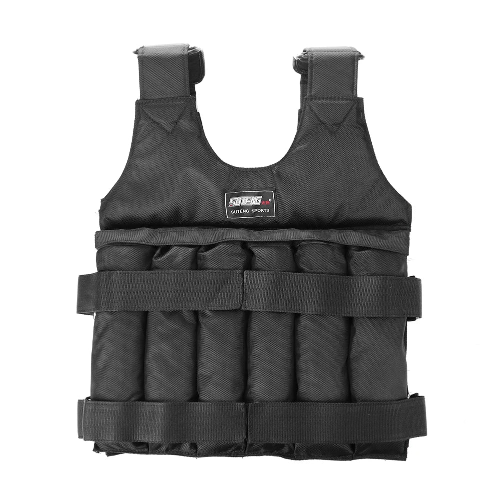 3-50KG Durable Weighted Vest Adjustable Weight Training Exercise Waistcoat Jacket Sand Clothing Boxing Fitness Equipment \
weights not included