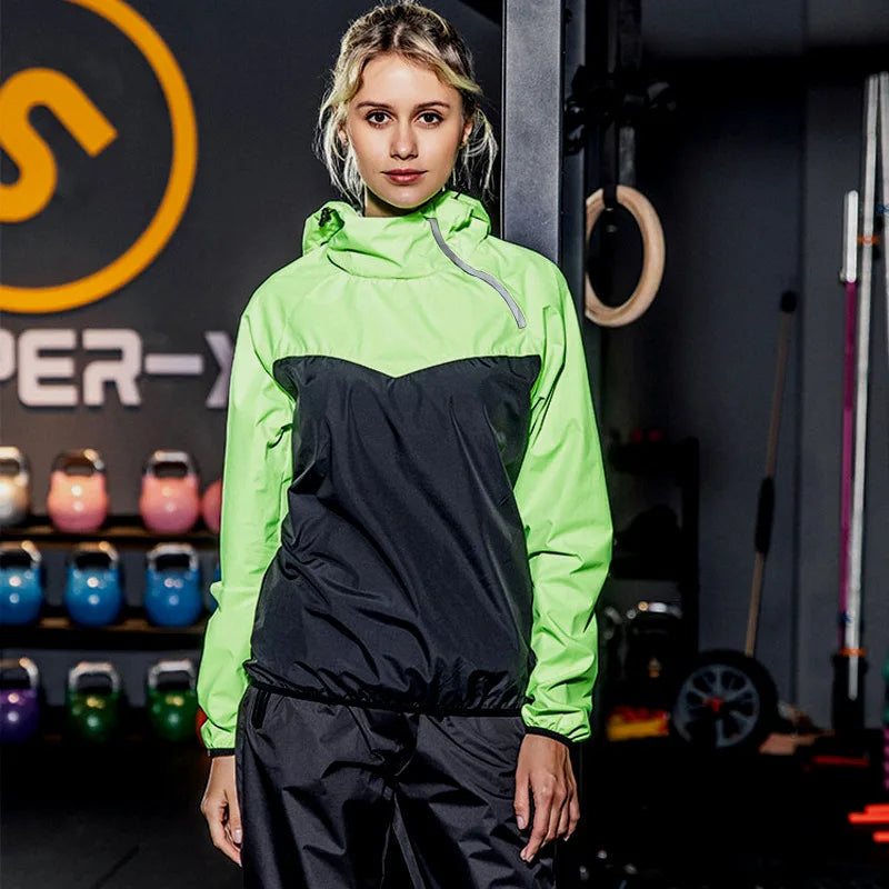 couple sports suit fitness running sweating men and women spring and autumn weight loss training fashion two-piece set