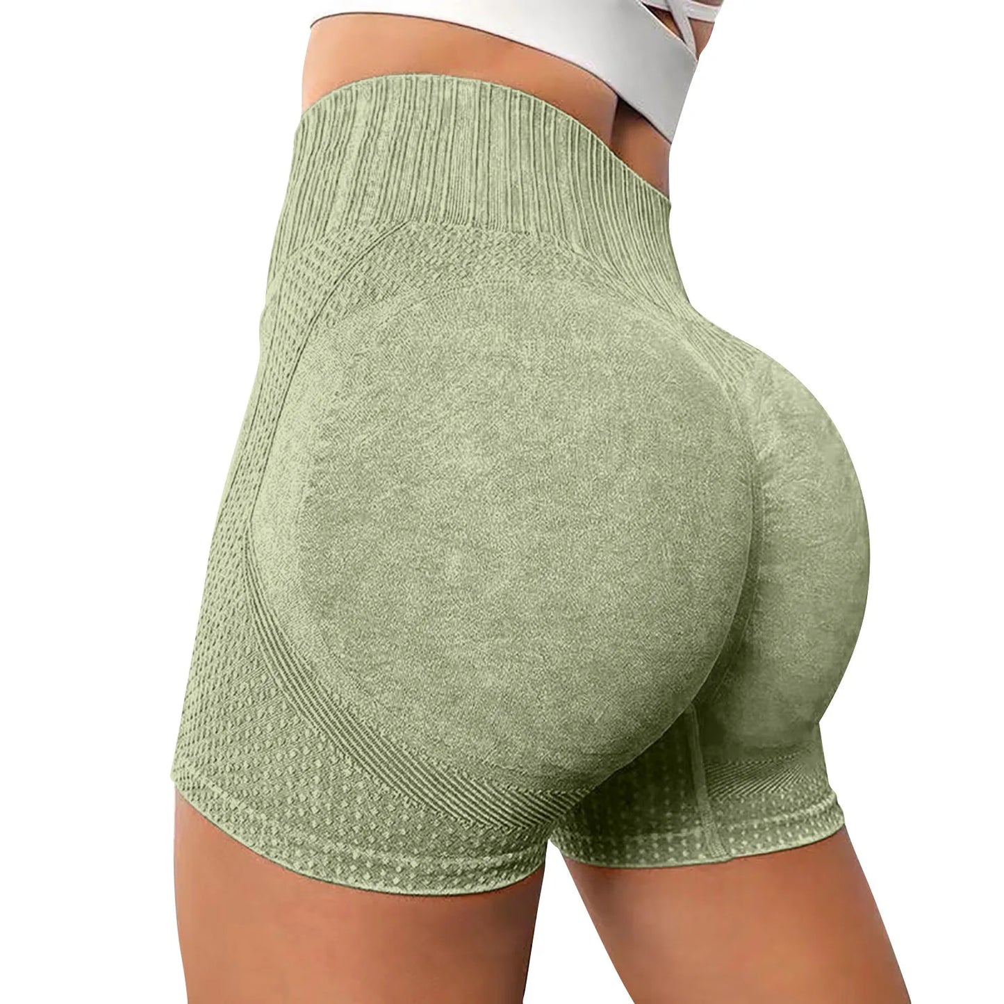 Gym Shorts Woman High Support Fitness Sports Biker Short Workout Scrunch Butt Yoga Seamless Leggings Running Skipping
