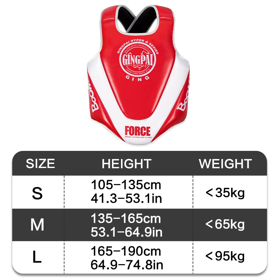 Professional children Sanda chest protector Sanda Muay Thai combat training protective gear youth boxing body protector