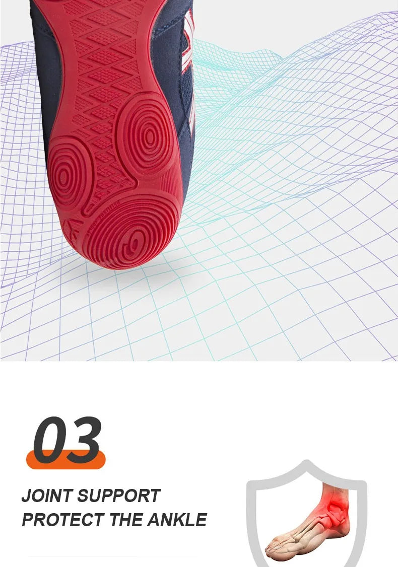 TaoBo Breathable Boxing Shoes for Men Women Professional Wrestling Boots Breathable Comfortable Flighting Boxing Sneakers