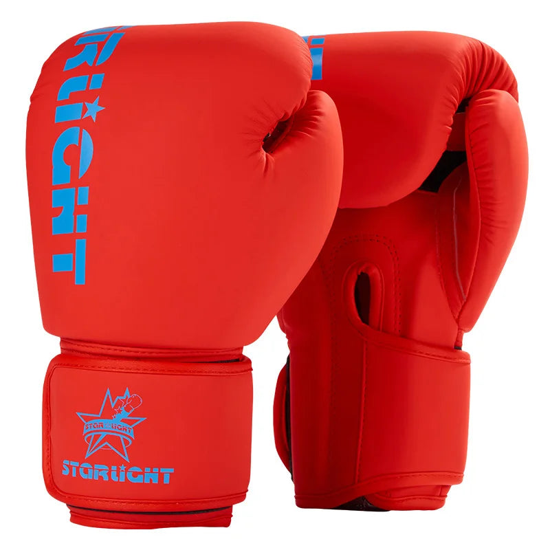 Boxing gloves, professional training sparring, explosion-proof leather, Muay Thai, MMA, Kickboxing, multi-layer sweat absorption