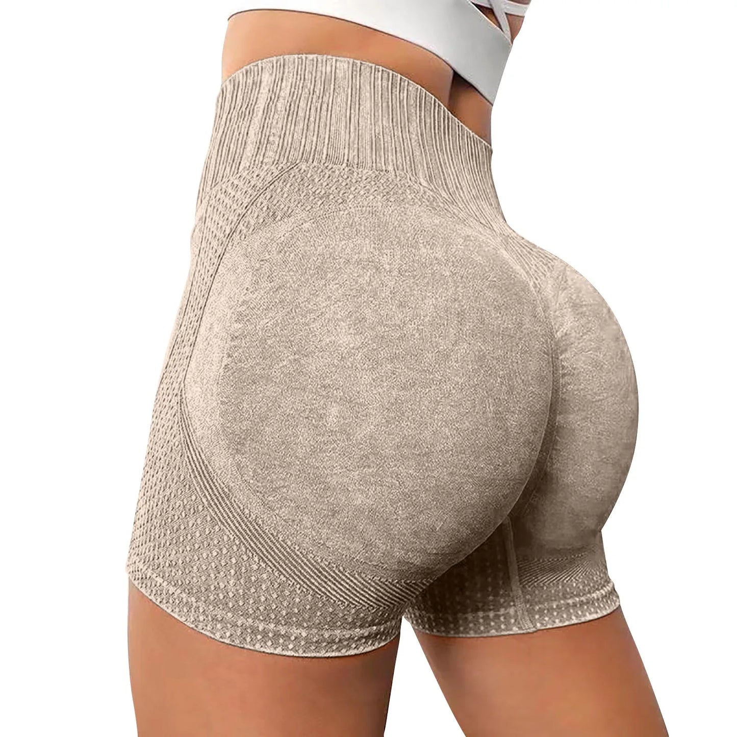 Gym Shorts Woman High Support Fitness Sports Biker Short Workout Scrunch Butt Yoga Seamless Leggings Running Skipping