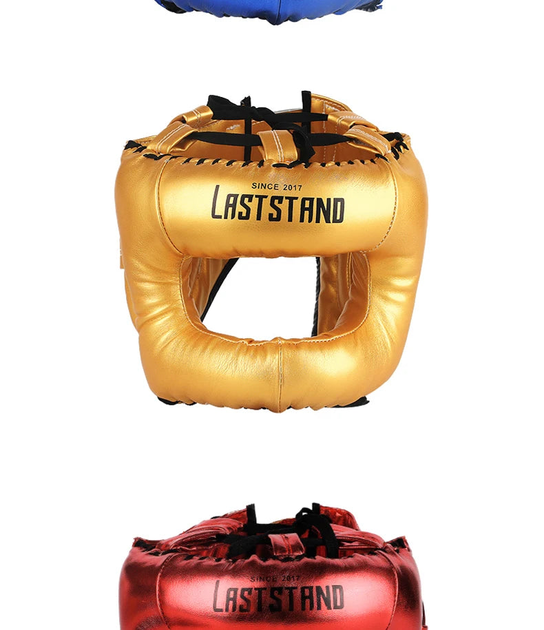 Boxing Helmet Sanda Training Head Protector Guard Boxing Muay Headgear Thai Helmet Kickboxing Head Gear Protective GYM Equipment