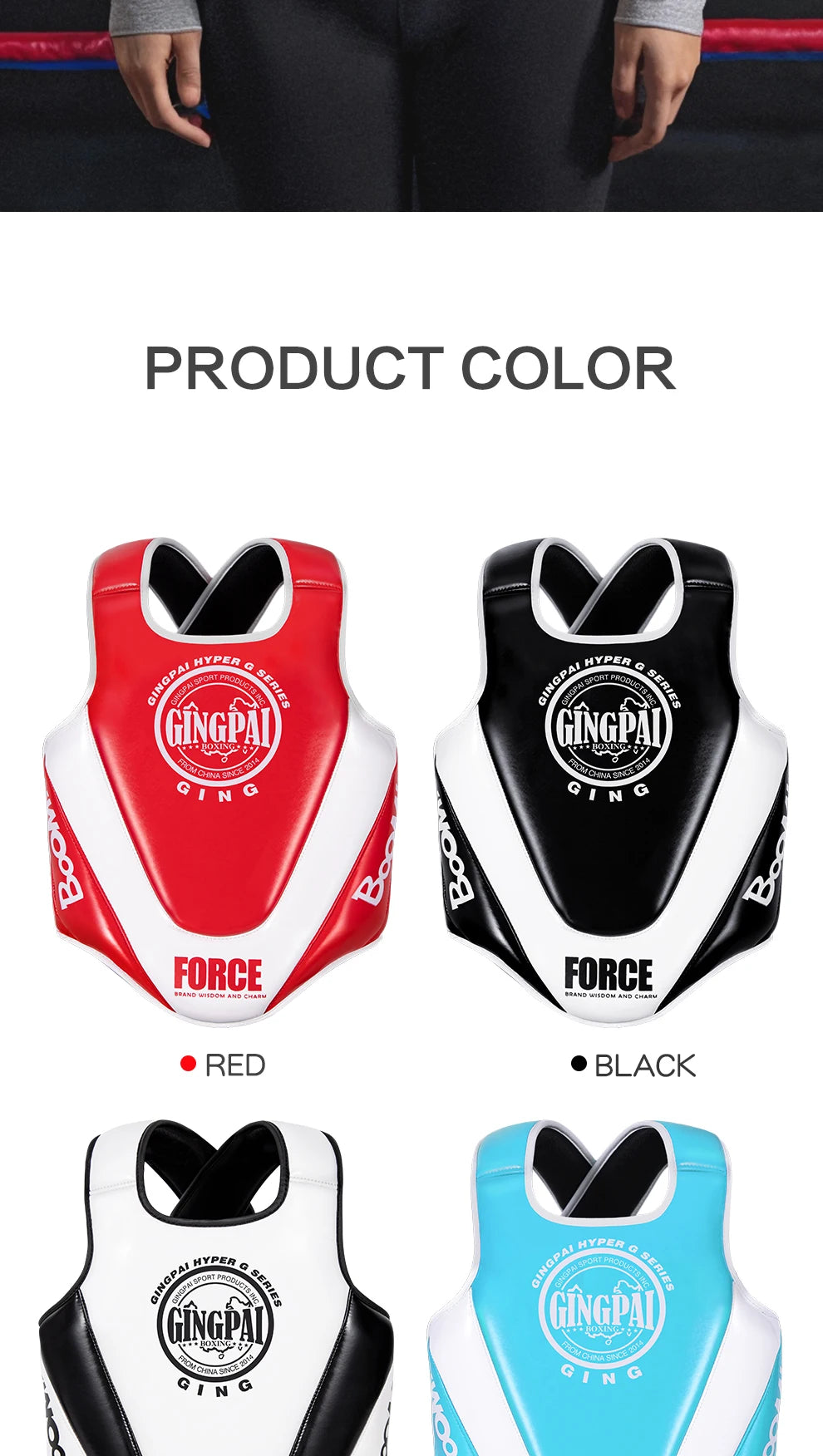 Professional children Sanda chest protector Sanda Muay Thai combat training protective gear youth boxing body protector