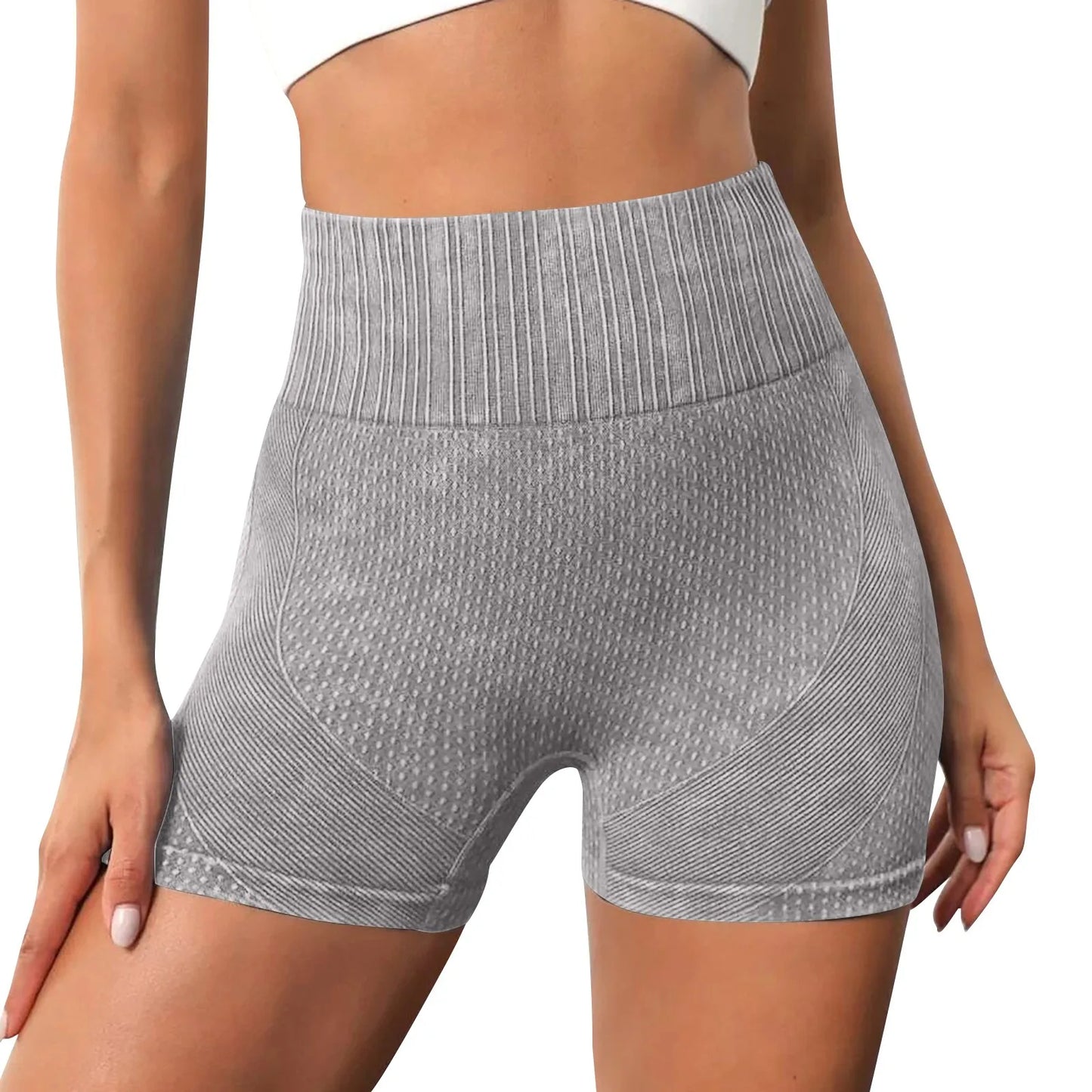 Gym Shorts Woman High Support Fitness Sports Biker Short Workout Scrunch Butt Yoga Seamless Leggings Running Skipping