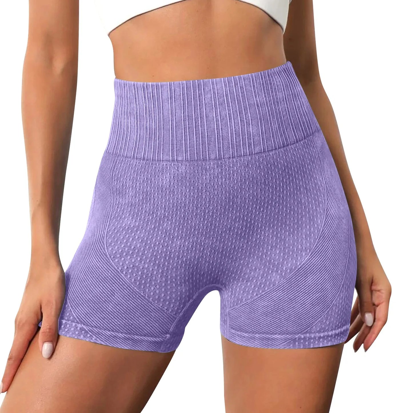 Gym Shorts Woman High Support Fitness Sports Biker Short Workout Scrunch Butt Yoga Seamless Leggings Running Skipping
