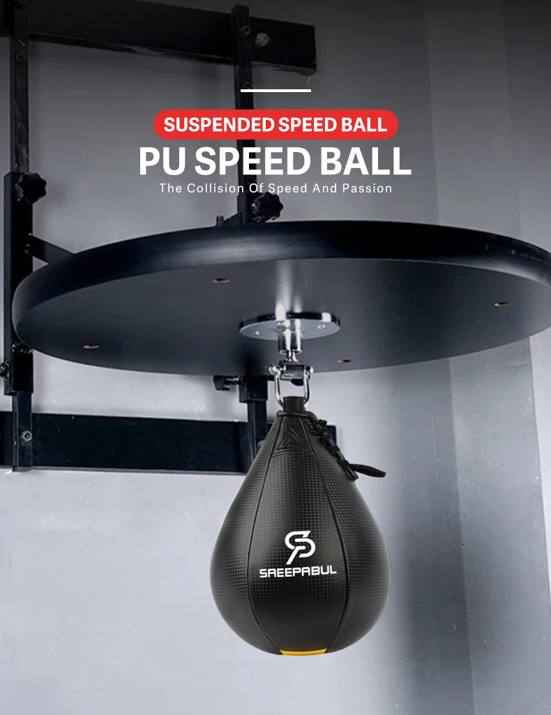 Free Shipping Boxing Speed Ball Set Fitness Boxing Pear Speed Ball Reflex Inflate Punching Speed Bag Training Ball Accessory
