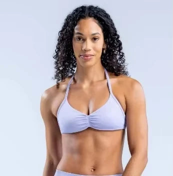 DLOGO With Logo Impact Strappy Bra Top Women High Support Impact Thin Strap Halter Sport Seamless Bras Scrunch Workout Yoga Tank