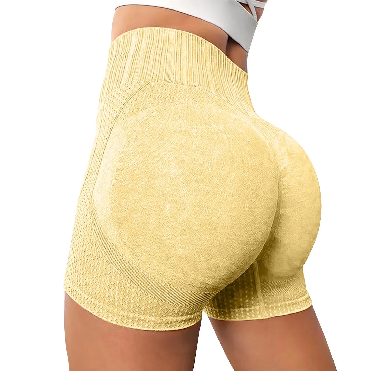 Gym Shorts Woman High Support Fitness Sports Biker Short Workout Scrunch Butt Yoga Seamless Leggings Running Skipping